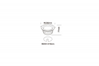 Светильник ДАУНЛАЙТ SMD IP44 42 Вт LE-СВО-16-040-7588-44Д