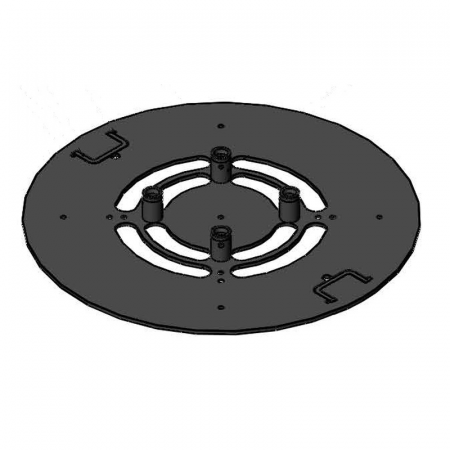 Опора круглая стальная D980x10CUP2 для ферм TC-Q, UFRAME500, UFRAME650. Без полуконнекторов и стаканов – №1