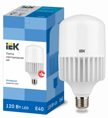 Лампа светодиодная HP 120Вт 230В 6500К E40 IEK – №1