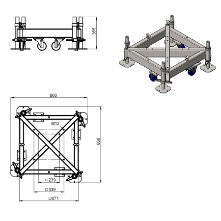 Площадка опорная для башен RS-TC-T1 – №2