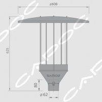 Светодиодный уличный светильник Аксель LED AKS LED M