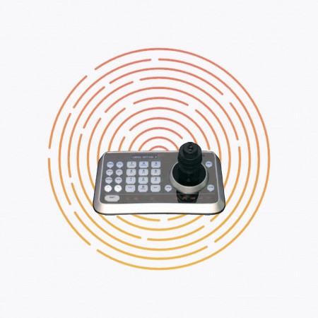 Панель управления ВКС-устройствами Antouch CKB-02V2, RS-485 / RS-232, OLED-дисплей, джойстик, до 256 устройств – №1