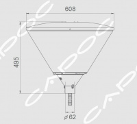 Светильник уличный светодиодный Мартини S LED (AX) MAR AX LED M O