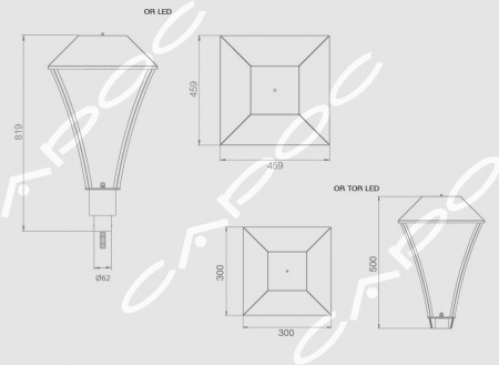 Светодиодный уличный светильник Оредеж LED OR LED – №2