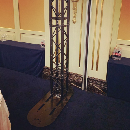 Опора удлиненная стальная 1250х500x10M12 для ферм TC-Q30/40, UFRAME500, покраска, вес 50 кг. Без полуконнекторов и стаканов – №5
